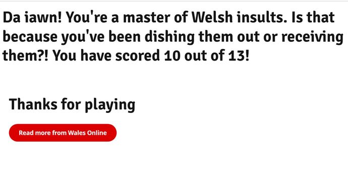 Can you pass the welsh swearing quiz?