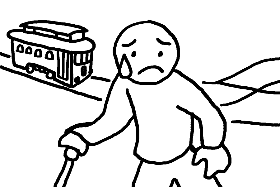 The trolley problem, a difficult choice or an easy decision?