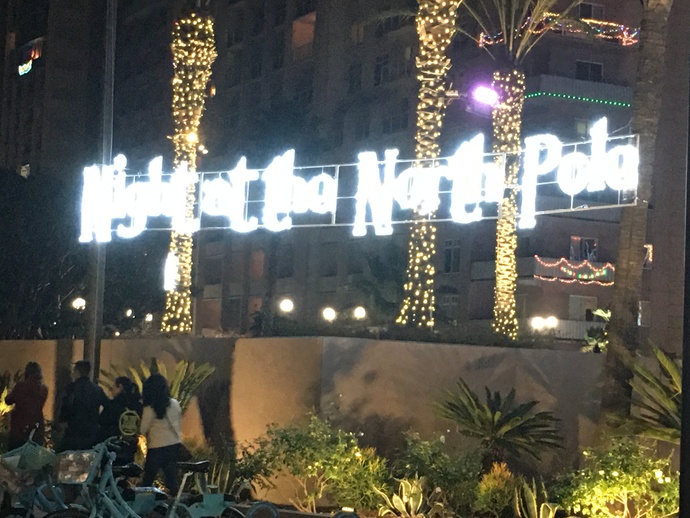 Christmas lighting at this venue