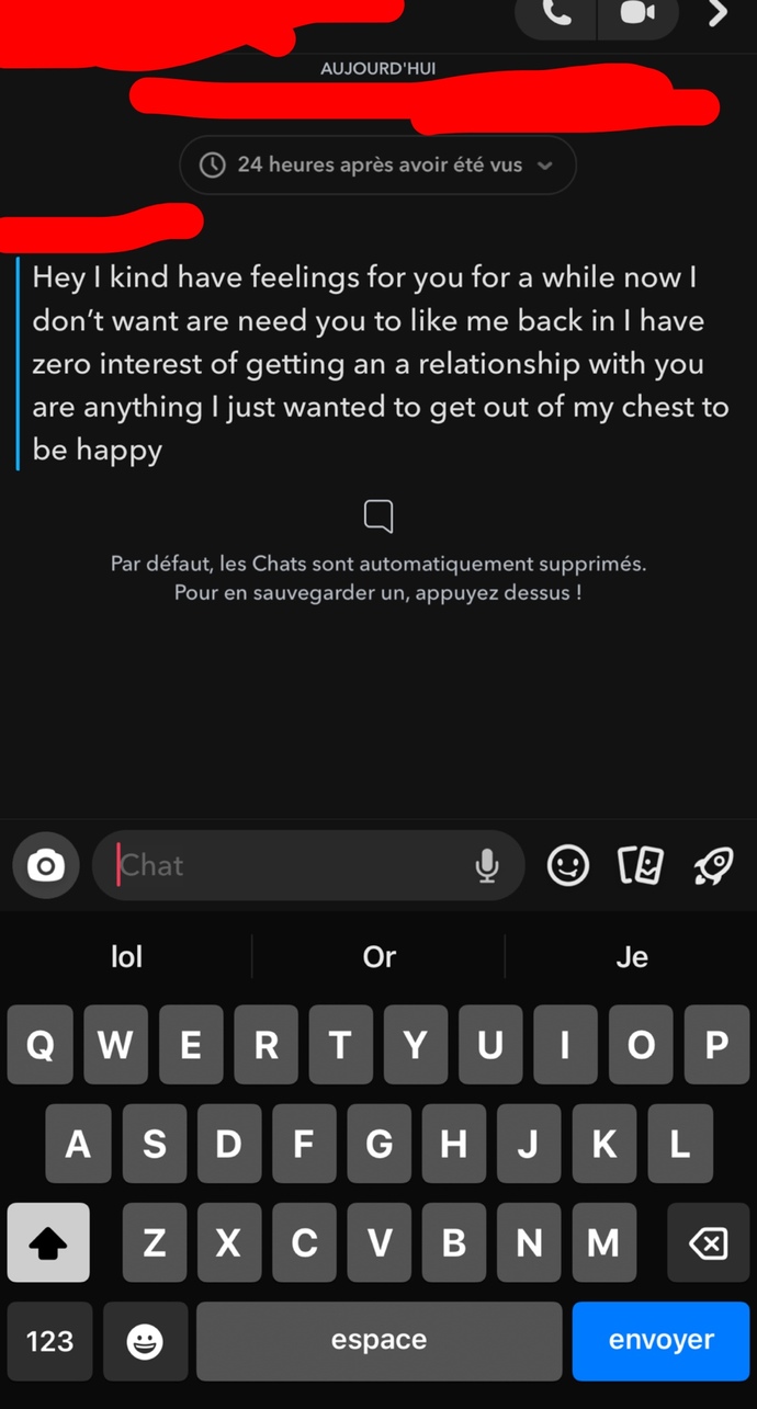How will you feel if you receive this message?