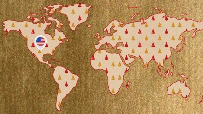 How could the USA become the first power to dominate the world by being located outside the Eurasian continent?