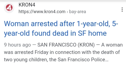 Female kills her own children during holidays?