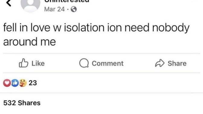 Does someone posting this make them seem depressed?