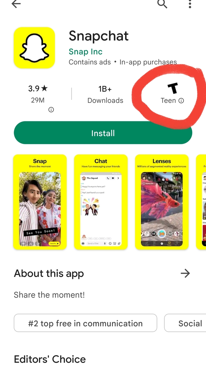 What does it mean if a man is 30 and he still uses snapchat?