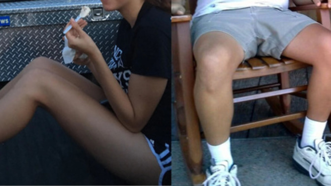 Does it piss you off how much shorter women's shorts are when compared to men's shorts?