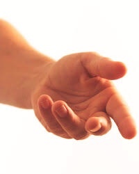 Why do men ask for your hands during a conversation?