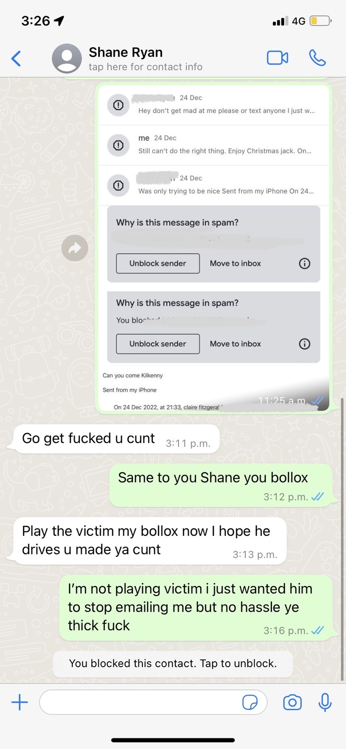 So I texted my ex da to get his son to leave me alone and this is the response I got from him?