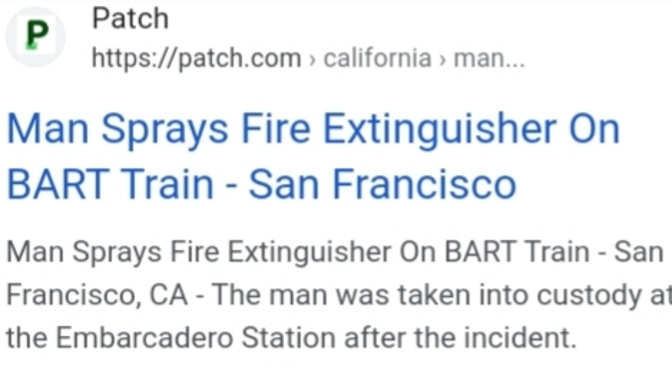Guy does this on bart train?