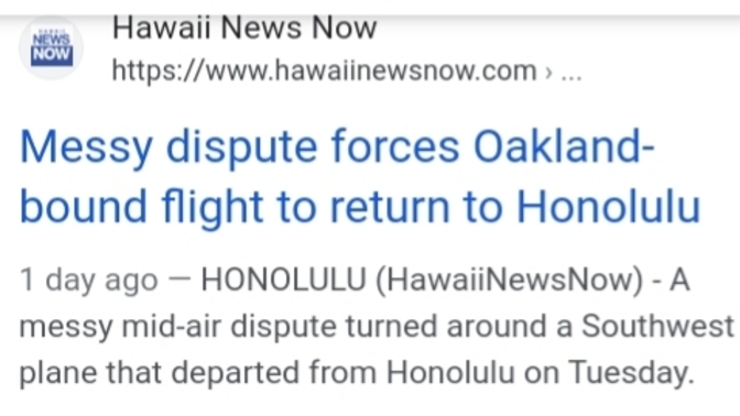 Man starts fight on plane?