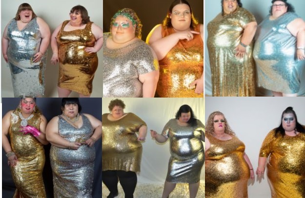 Do shiny dresses look good in beautiful chubby women for New Years Eve?
