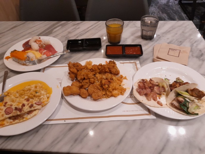 Everything. Pre-surgery me could've destroyed these plates in one sitting, but I barely made it 6 minutes in before quitting.