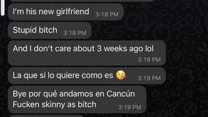 Why do girls usually not care at all about the guys previous ex girlfriend (picture is a screenshot of what his new girlfriend told my friend)?