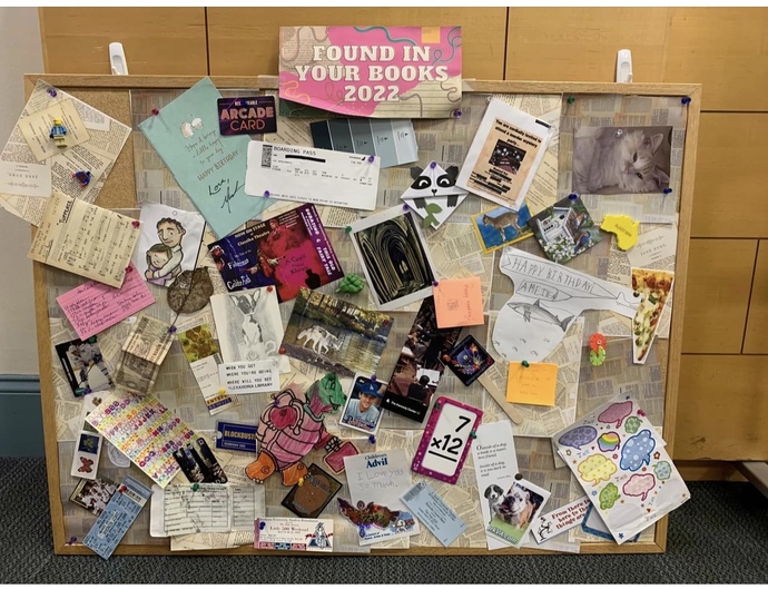 Have you ever found something that was left inside of a library, book or other borrowed item?