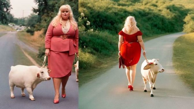 Are these pictures glamorous? Does this woman look powerful and classy?