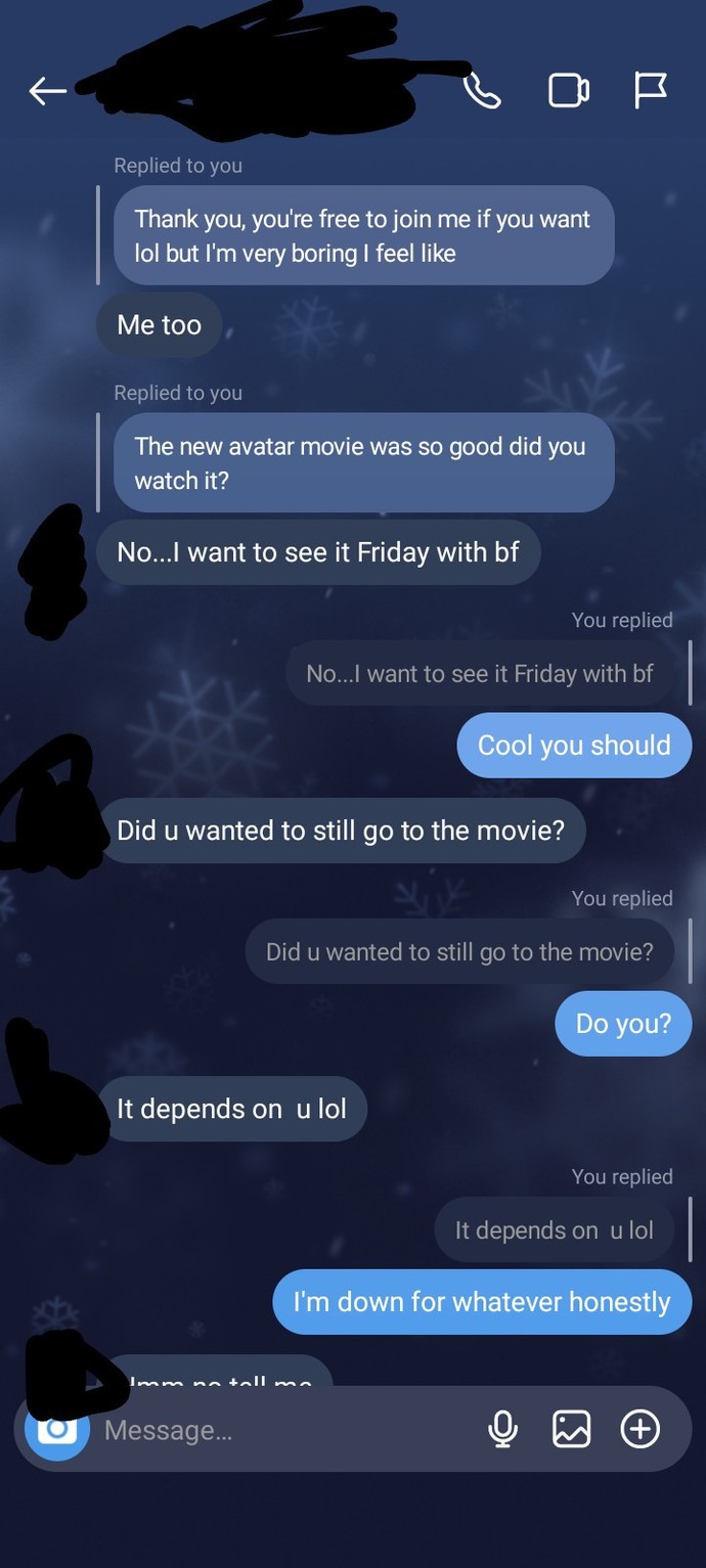 Does this girl like, like me even though she has a boyfriend bc Im confused?