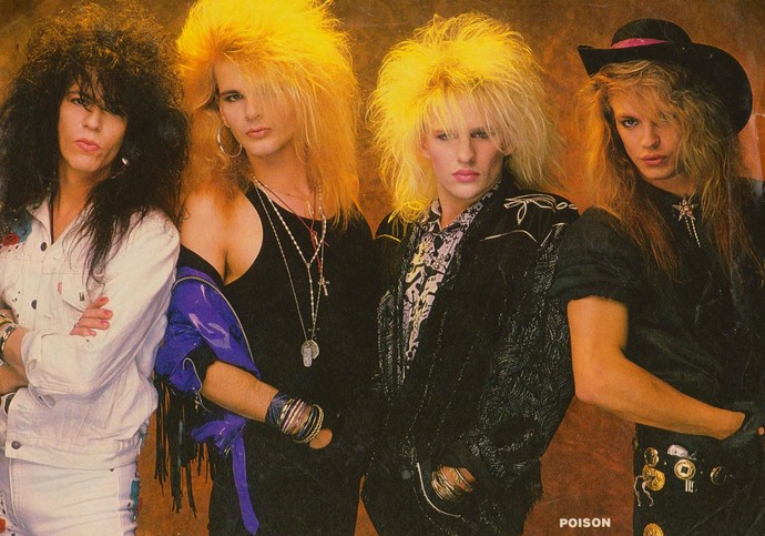 Here is what Poison looked like back in the day (They kinda look like girls)