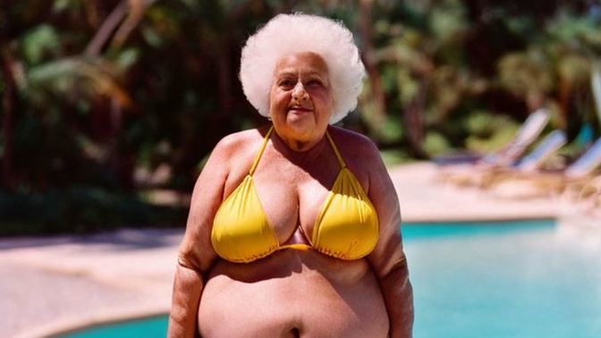 Do you agree that old ladies look good wearing bikini if they feel good with it? What do you think of bikini for elderly women?