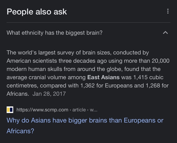 If God exists then why would he have created differences like this between us in brain sizes?