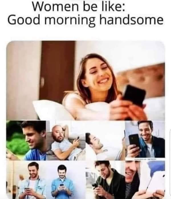 Why does she the goodnight and goodmorning messages on alternate days?