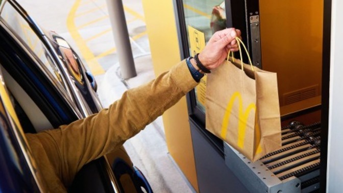 Are fast food places are going to drive-thru or pickup only a response to COVID, a rise in delivery services, or something different altogether?