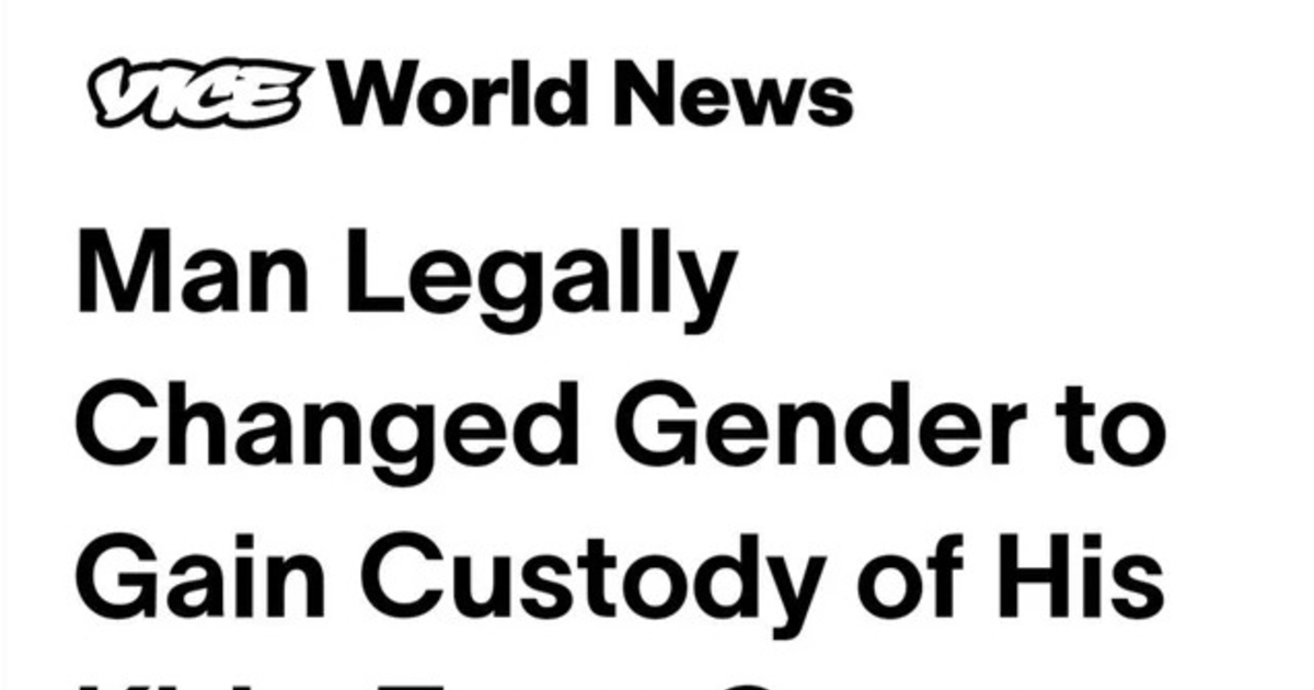 Man Legally changed gender to gain custody of his kids? GirlsAskGuys