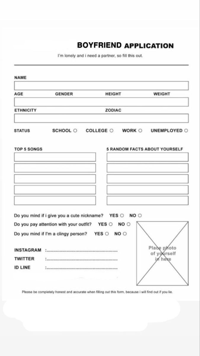Would You Be Willing To Fill This For Fun?