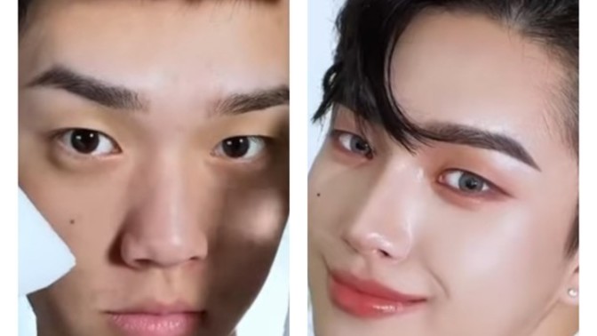 Do you think it should be more popular for white and black men to wear makeup and use skincare products etc?