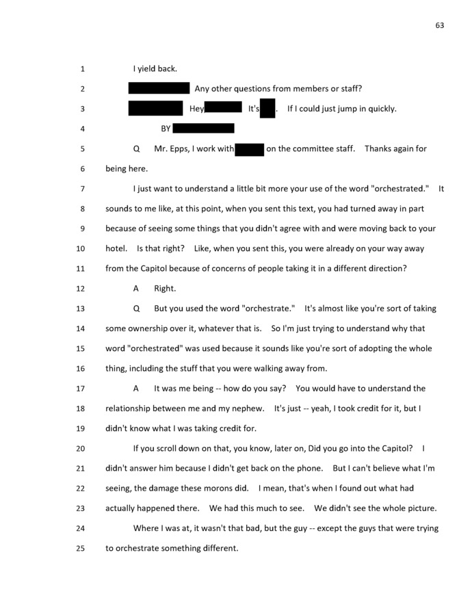 Have you seen the context to Ray Eppss admission that he orchestrated Jan 6th?