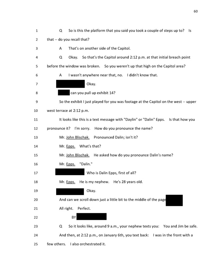 Have you seen the context to Ray Eppss admission that he orchestrated Jan 6th?