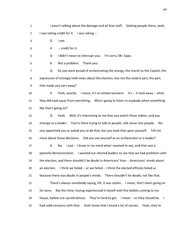 Have you seen the context to Ray Eppss admission that he orchestrated Jan 6th?