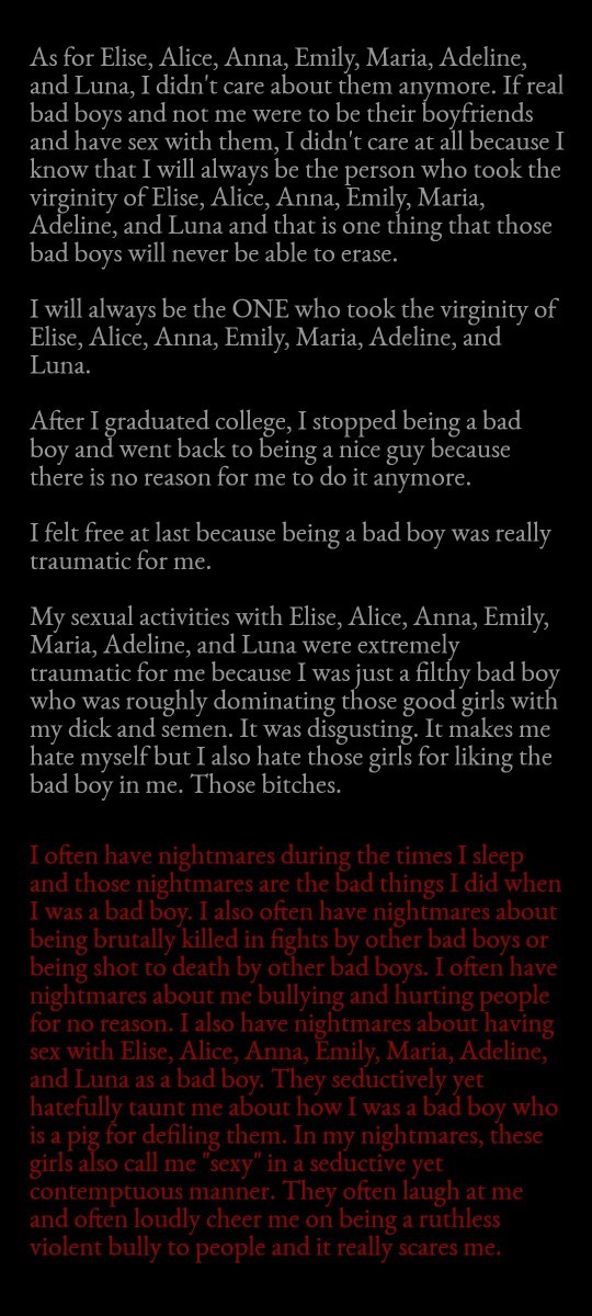 What do you think of this traumatic past of mine?