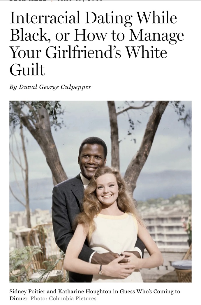 Why do you think white women suffer more from white guilt than white men do?