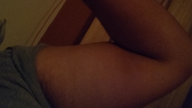 Girls, Are my biceps too small? A girl (my friend) beat me at arm wrestling and said my arm are small and weak? Do you agree?
