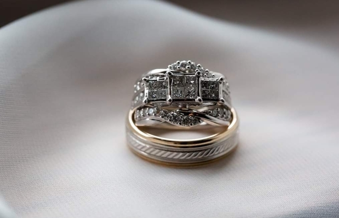 Do you have to have diamonds in your wedding rings (especially that big rock) or something else?