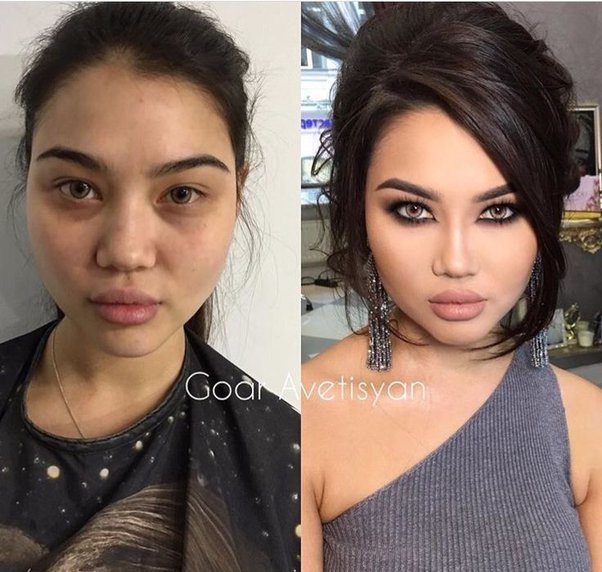 How much makeup do you like on a woman?