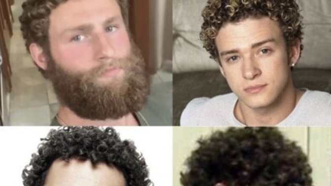 Women, what do you think about this type of curly hair on men? Does it look better than straight or not as good?