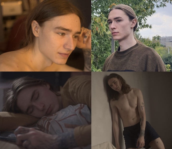 The 4 pictures are from 2023 and the last one is him when he was younger