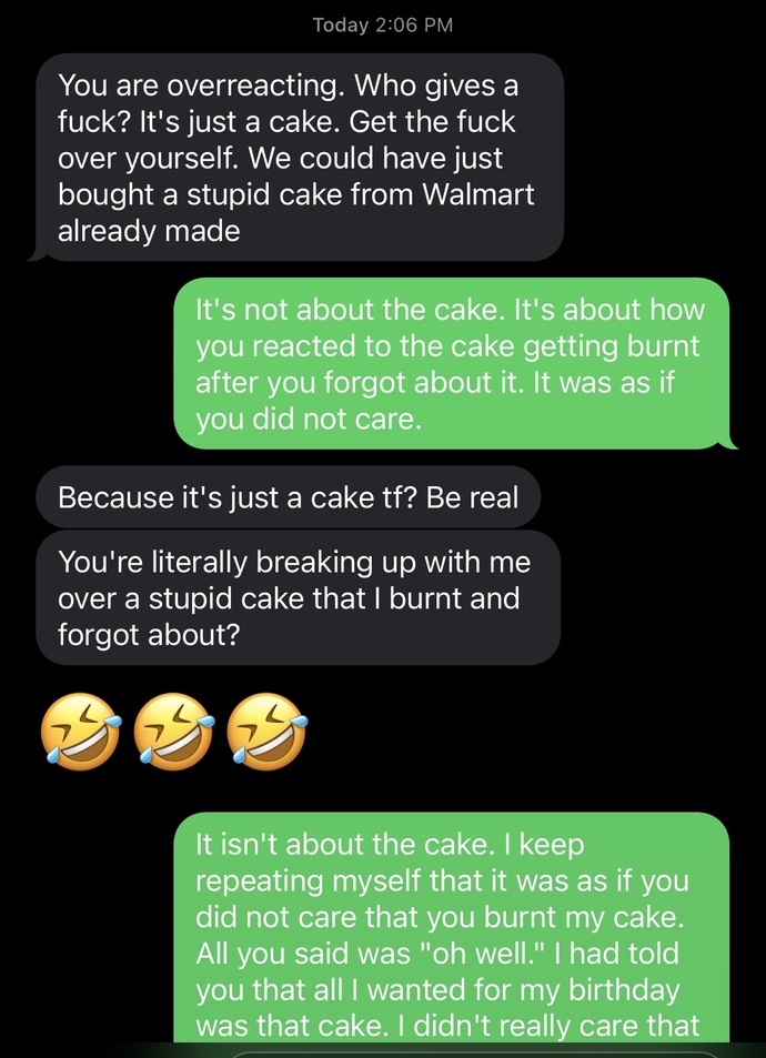 Do you think I was in the wrong for breaking up with my girlfriend here?