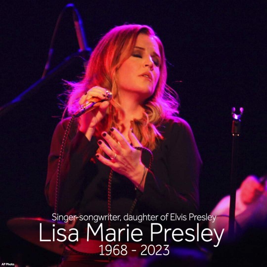 Elvis Presleys daughter Lisa Marie has died :( . How do you feel that shell now be reunited with her father in the afterlife?