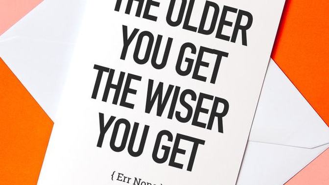 What are some things you notice IN YOURSELF as you get older?