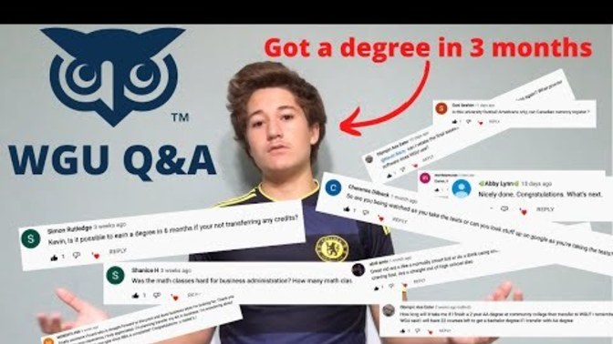 Would you use WGU to finish a bachelor's or master's degree in 3 months?