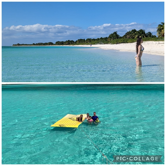 Which color of beach water looks prettiest?