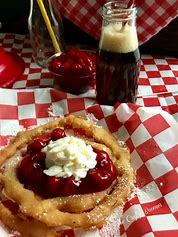 This strawberry funnel cake looks close enough to the ones we have here.