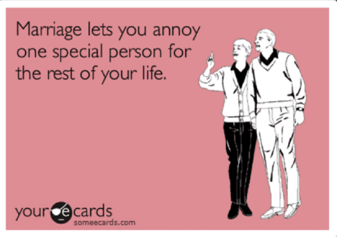Funny examples of marital bliss? Can you contribute a joke or meme?