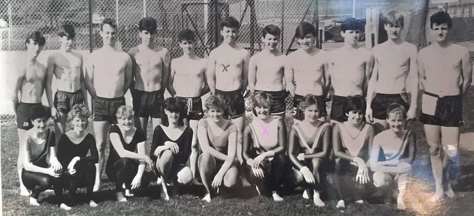 Boys used to have to take their shirts off for gym class in some schools