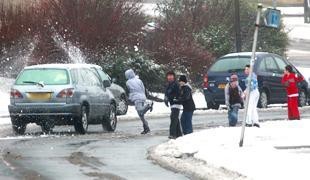 Do teenagers who throw snowballs at cars deserve to be physically harmed?
