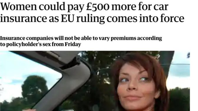Do you think its fair to charge women cheaper for car insurance?