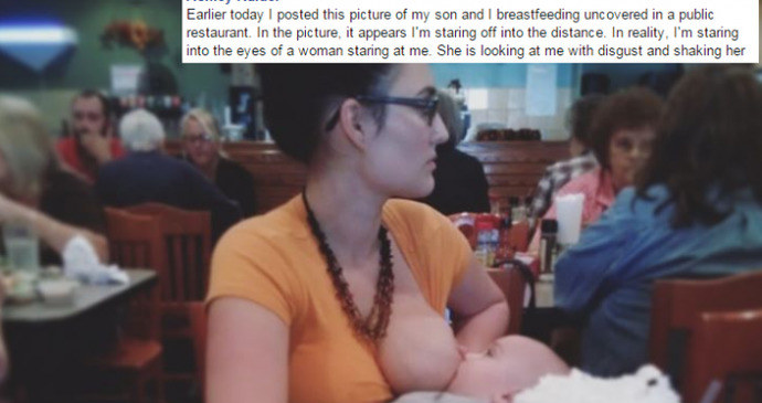 Is it okay to stare at an attractive woman when shes breastfeeding?