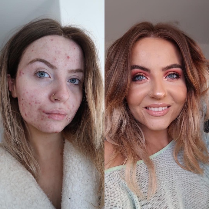Would you date a girl that is a 10/10 with makeup on but a 4/10 without makeup?
