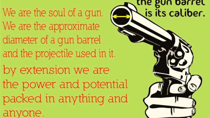 Should the old adage be changed to - Reading Writing Arithmetic and Guns for school aged children and have we changed the meaning of caliber?